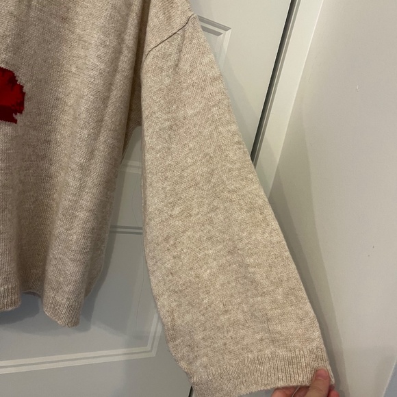 NWOT ASOS Design Beige Knit Poppy Sweater - Picture 3 of 6